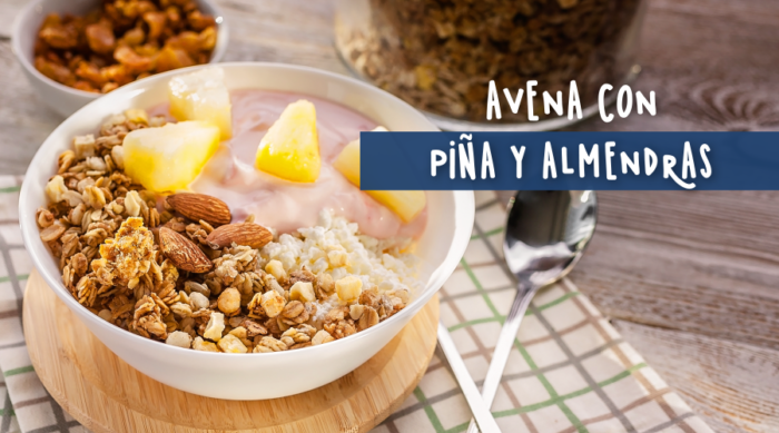 Avena con piña y almendra : Clemente Jacques